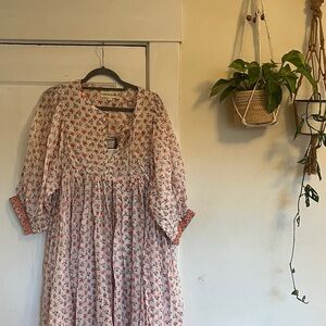 Daughters of India Kyra Maxi Dress ~ Coral